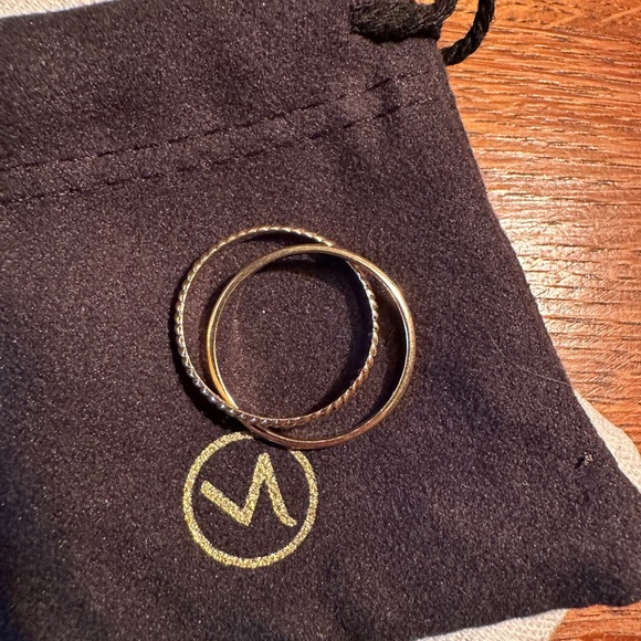 Mejuri 14K Gold Duo Ring, size 9 - Picture 9 of 12